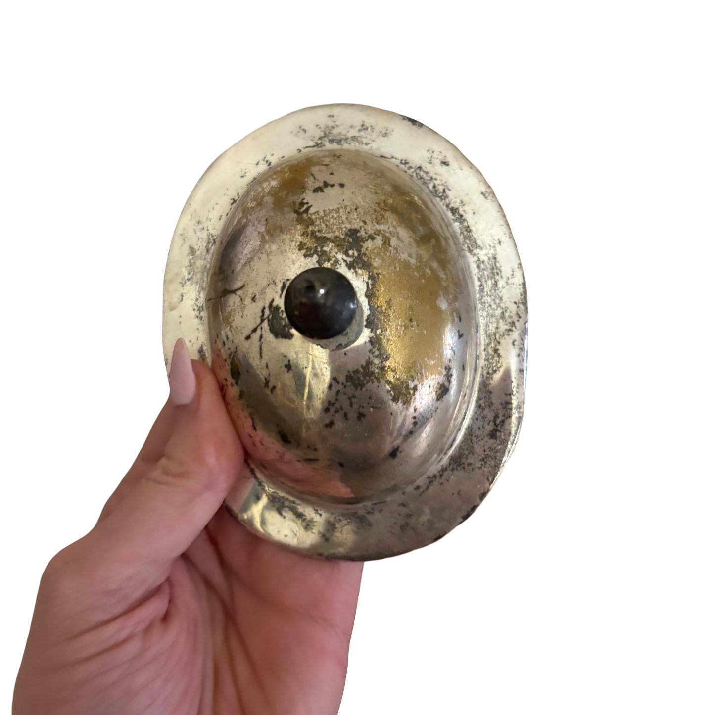 Silver Over Brass Candle Box