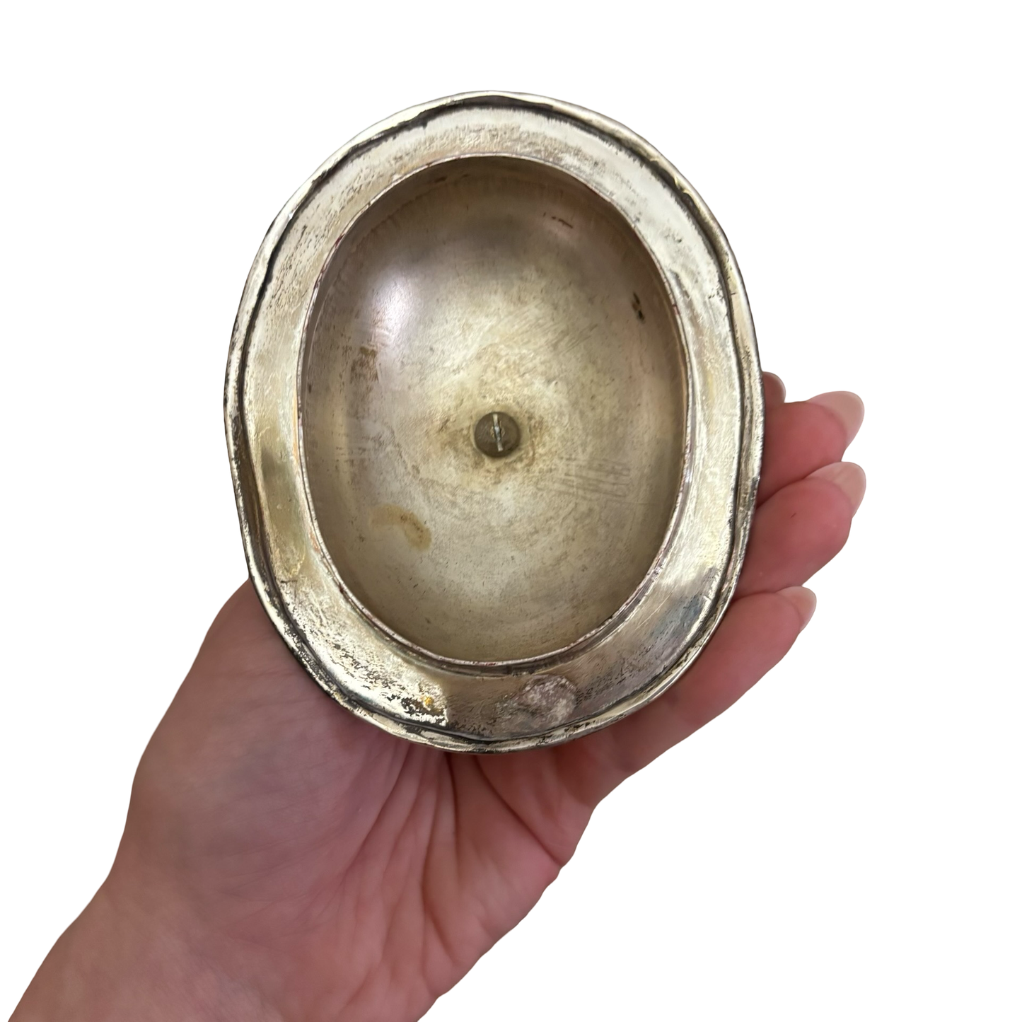 Silver Over Brass Candle Box