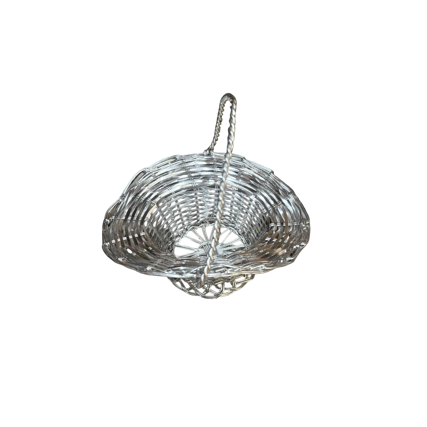 Mini Silver Metal Basket
