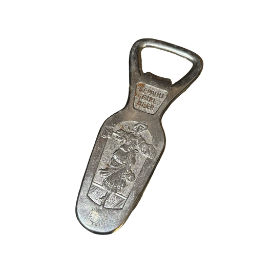 Silver St. Paulie Beer Girl Bottle Opener