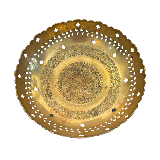 Brass Peacock Bowl