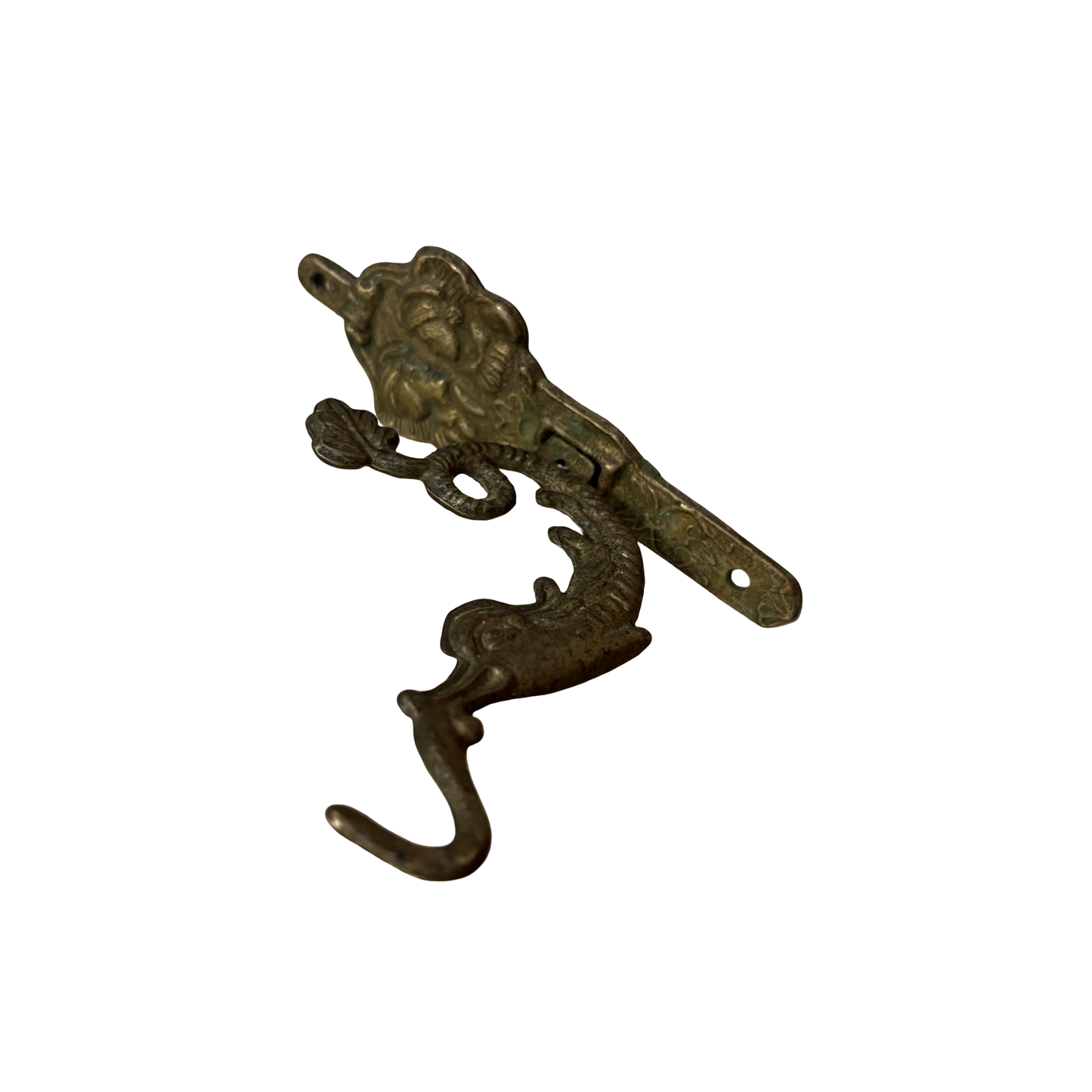 Brass Koi Fish Wall Hook
