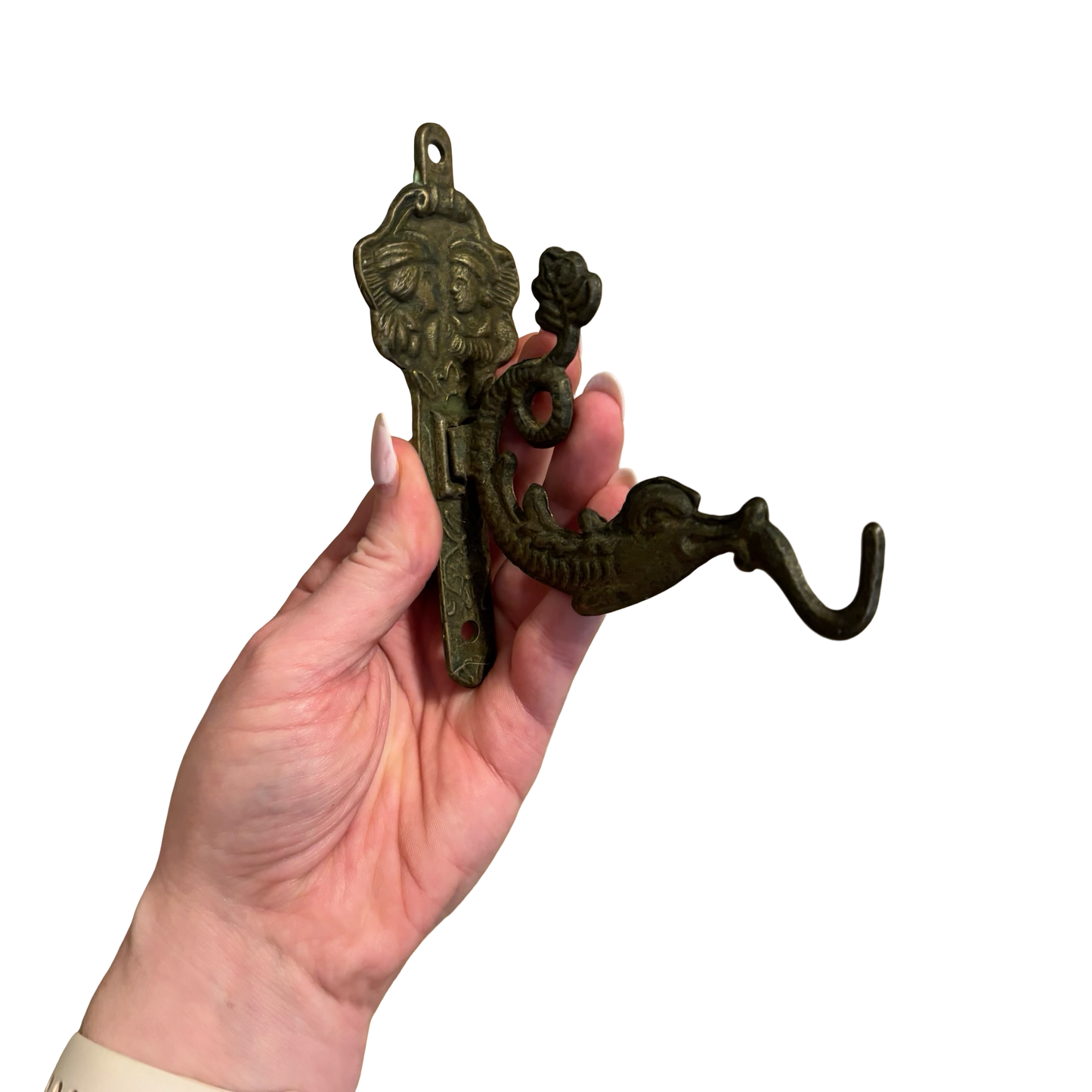 Brass Koi Fish Wall Hook