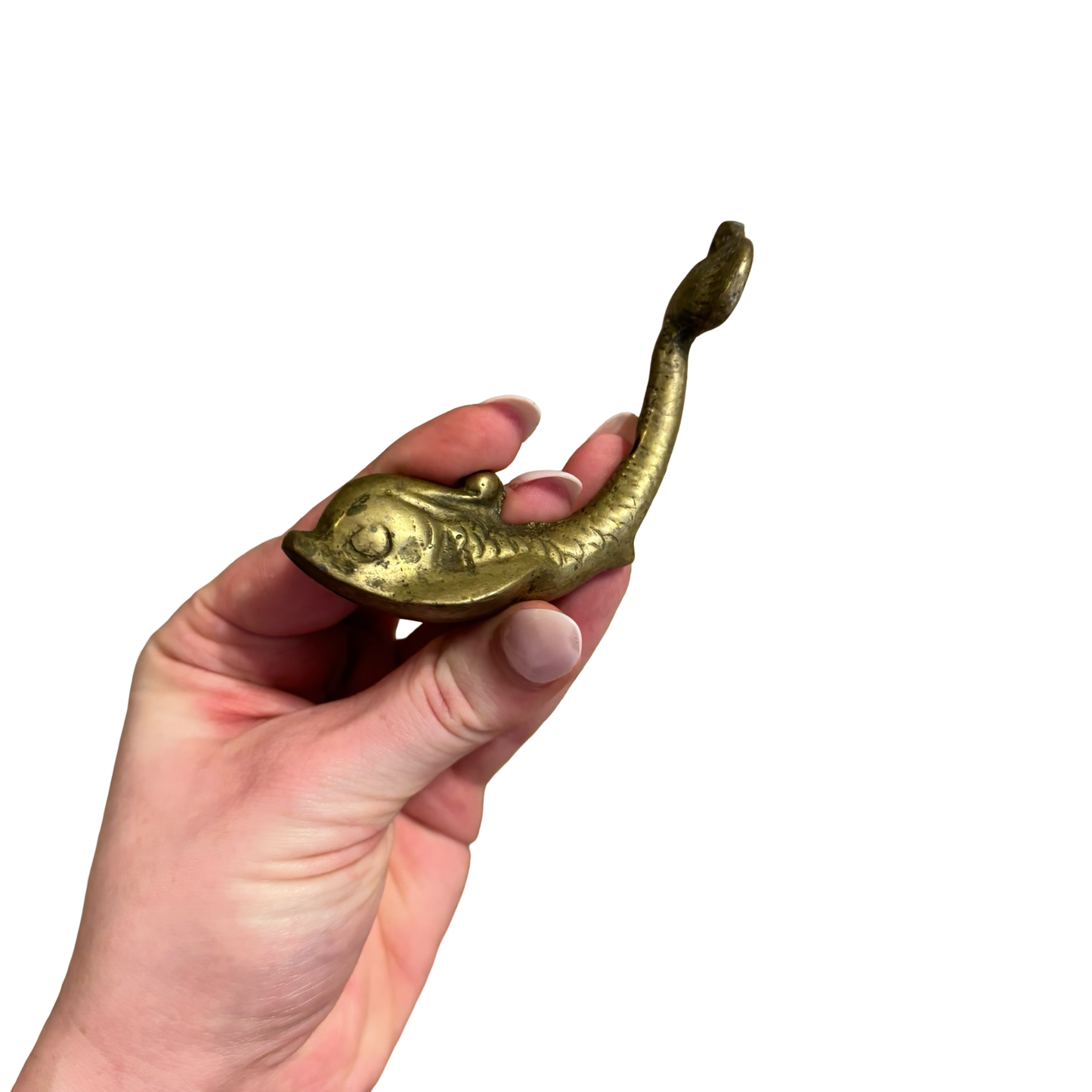 Brass Koi Fish Wall Hook
