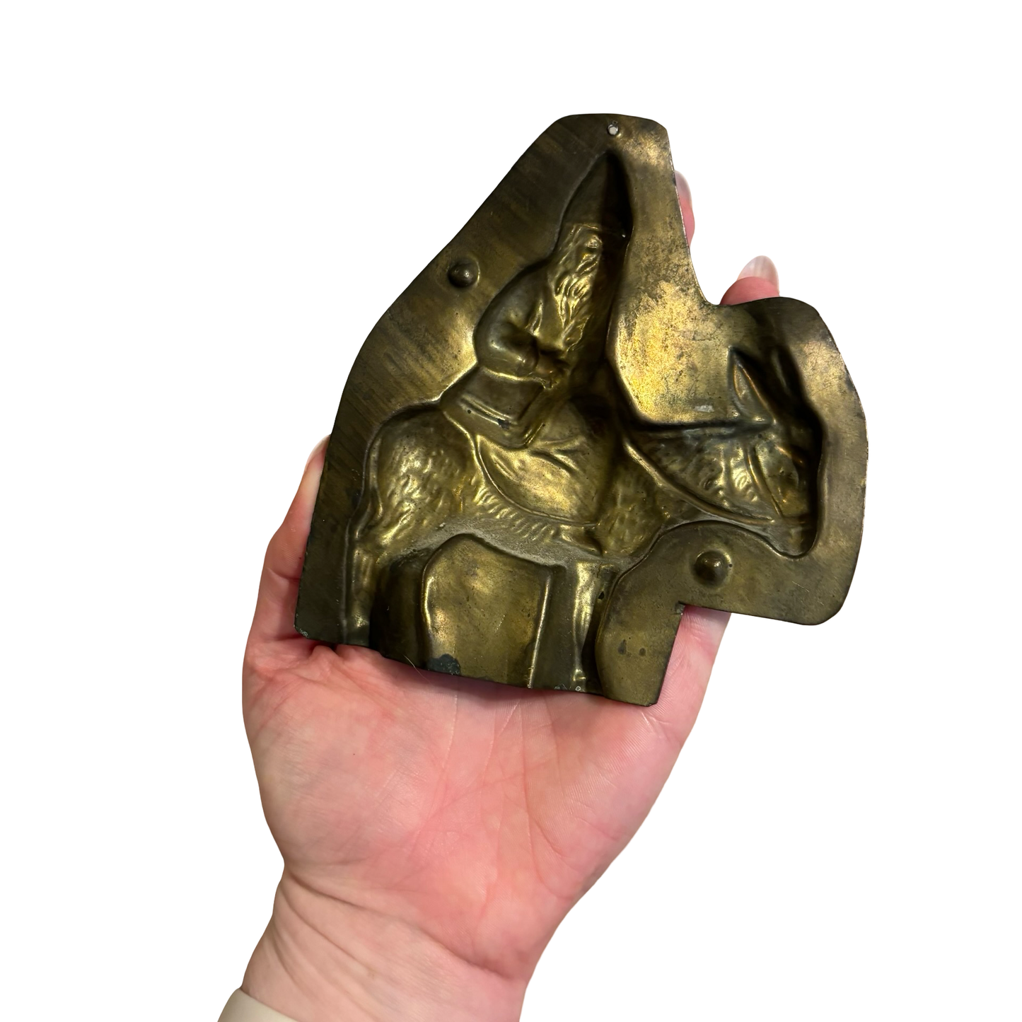 Brass Chocolate Santa and Donkey Mold