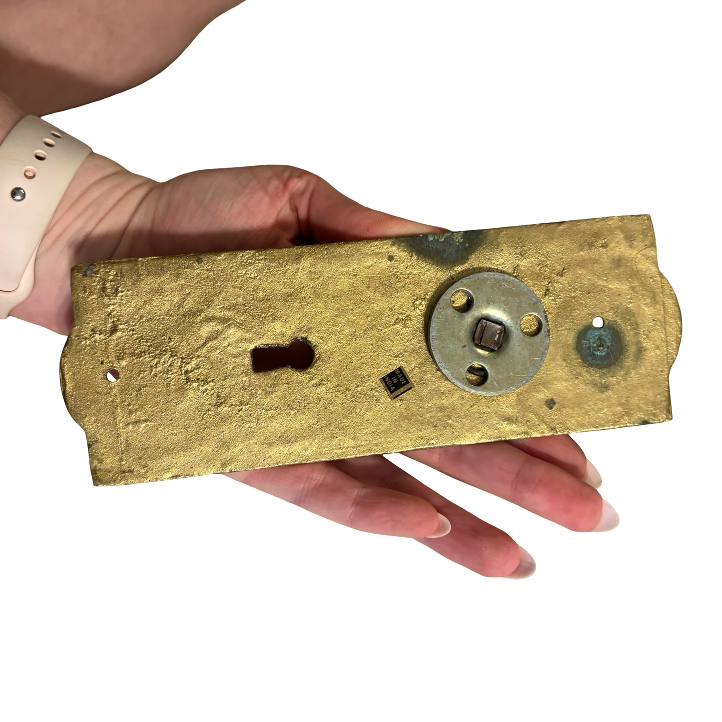 Brass Ornate Doorknob with Backplate