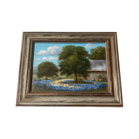 Petite Bluebonnet Landscape Painting