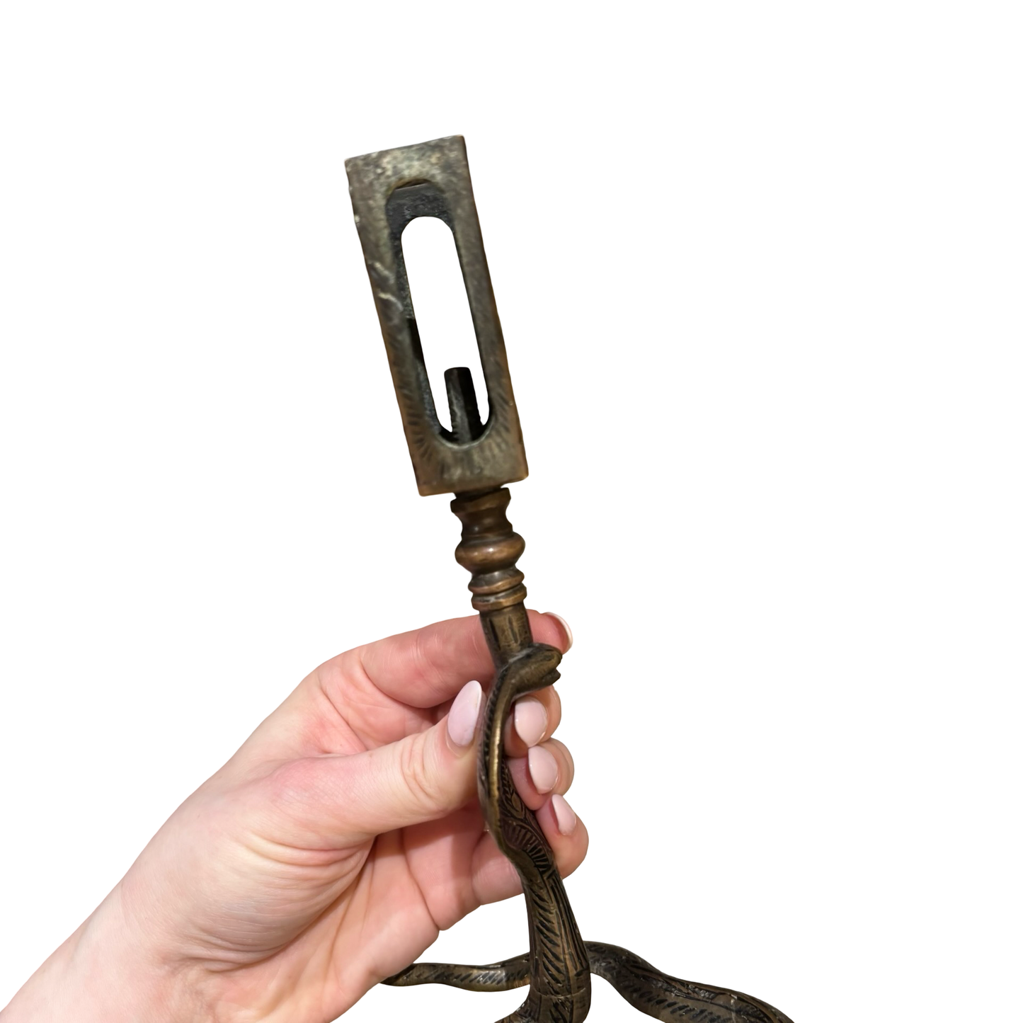 Brass Cobra Snake Matchbox Holder