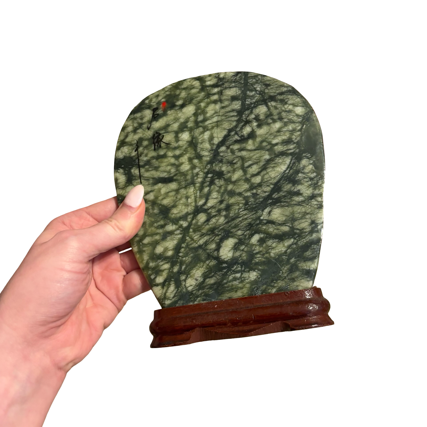 Chinese Greenery Meditation Stone