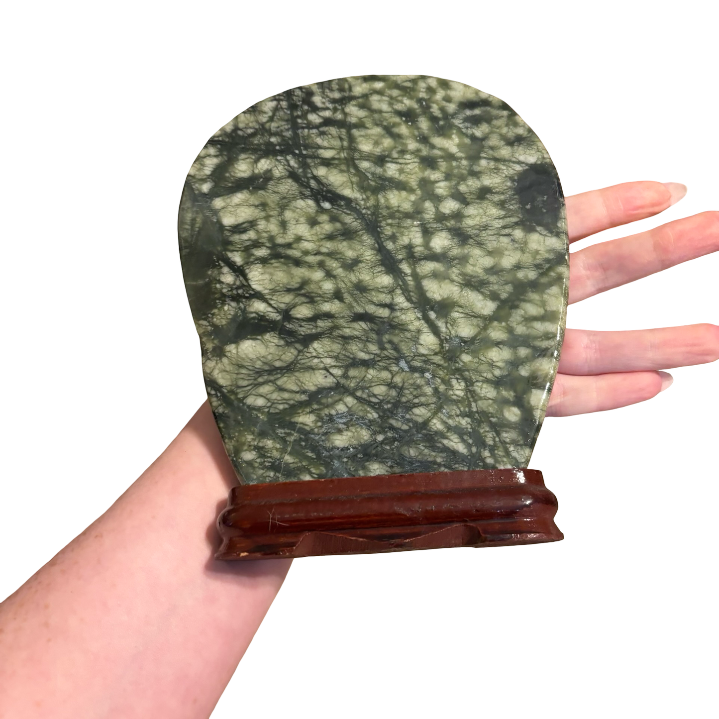 Chinese Greenery Meditation Stone