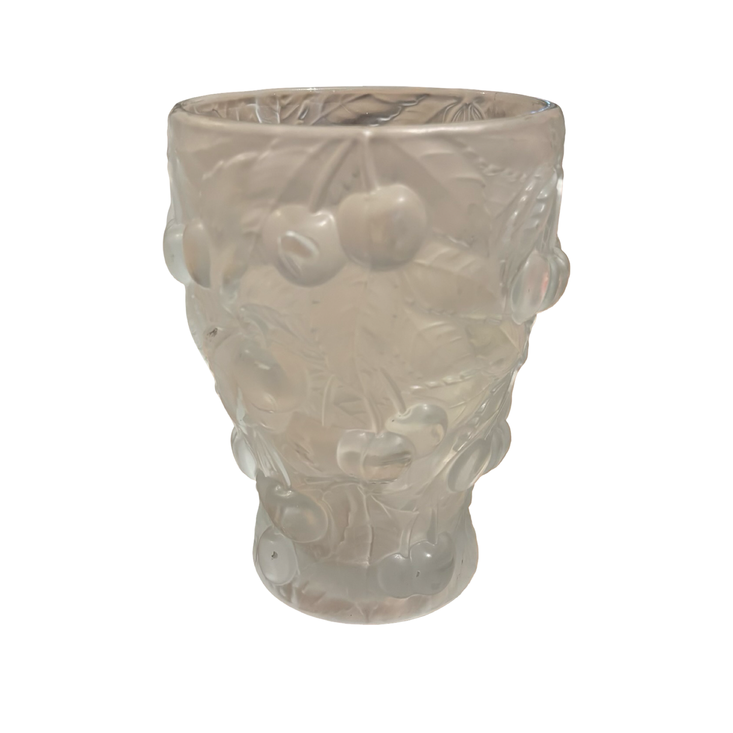 Large Glass Cherry Vase
