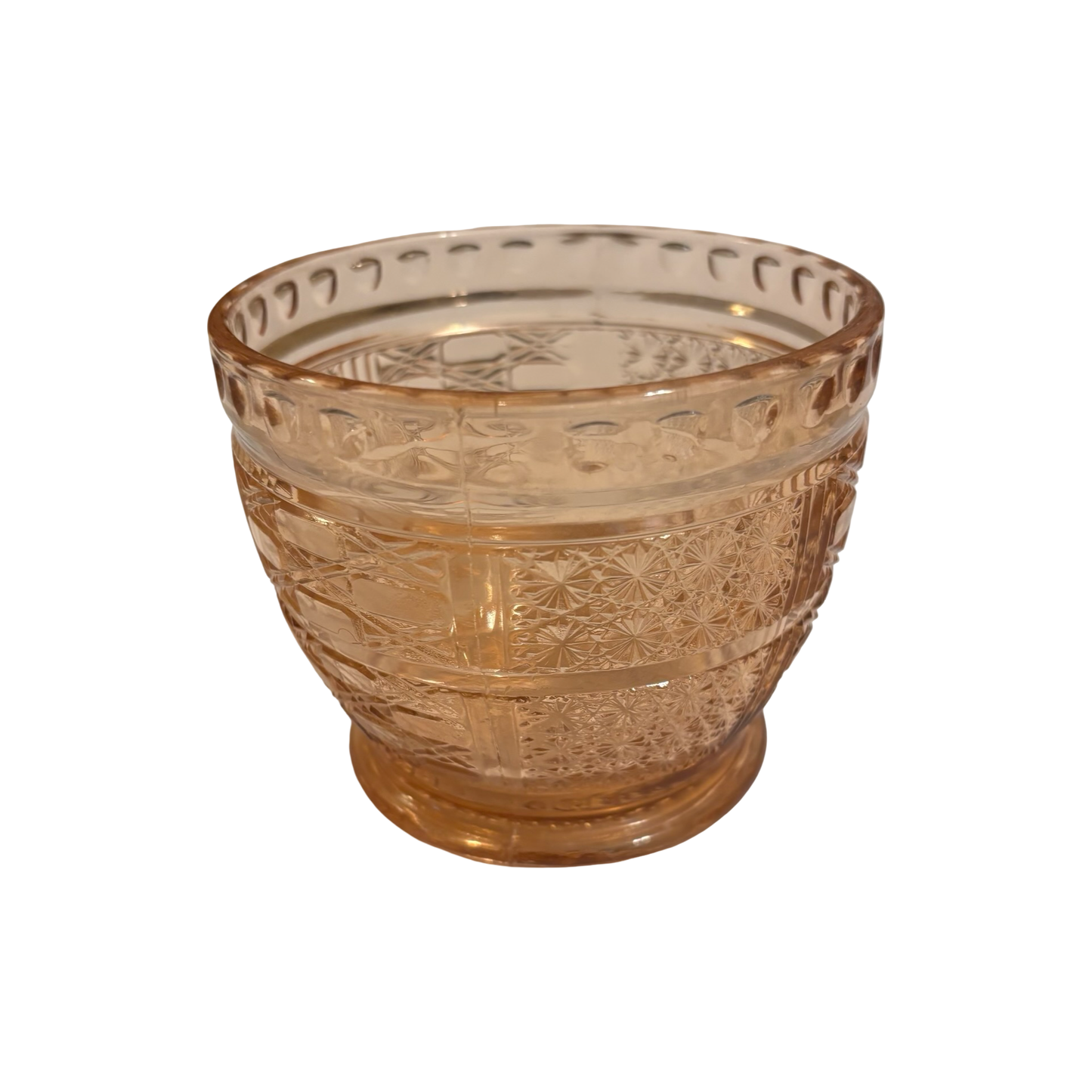 Pink Depression Glass Candy Bowl