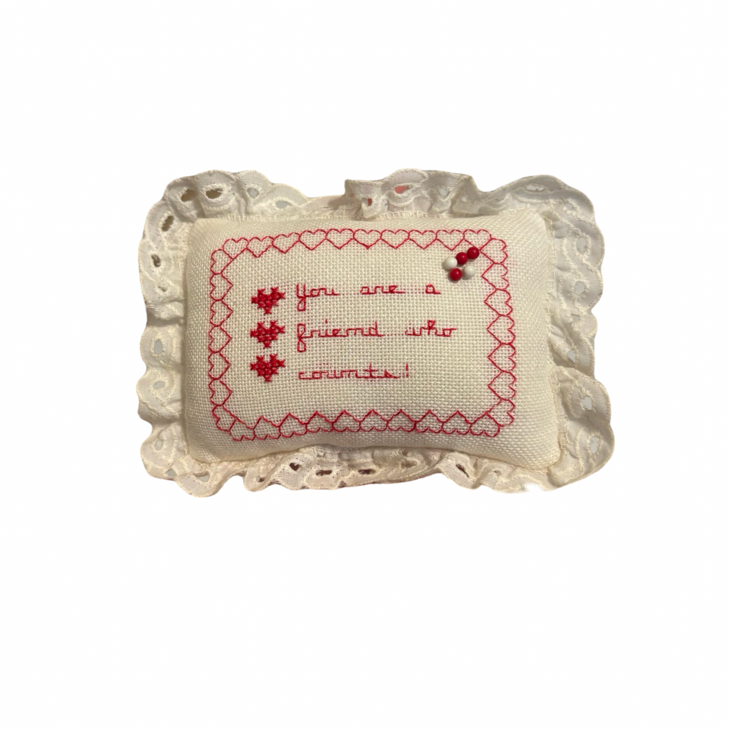 Hearts and Friends Pin Cushion