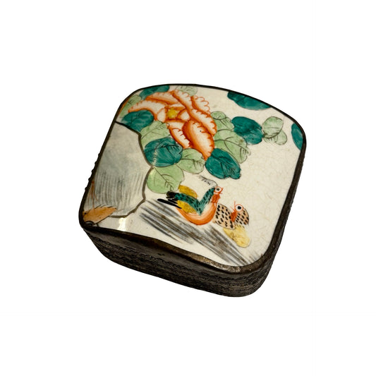 Flowers and Birds Porcelain Shard Box