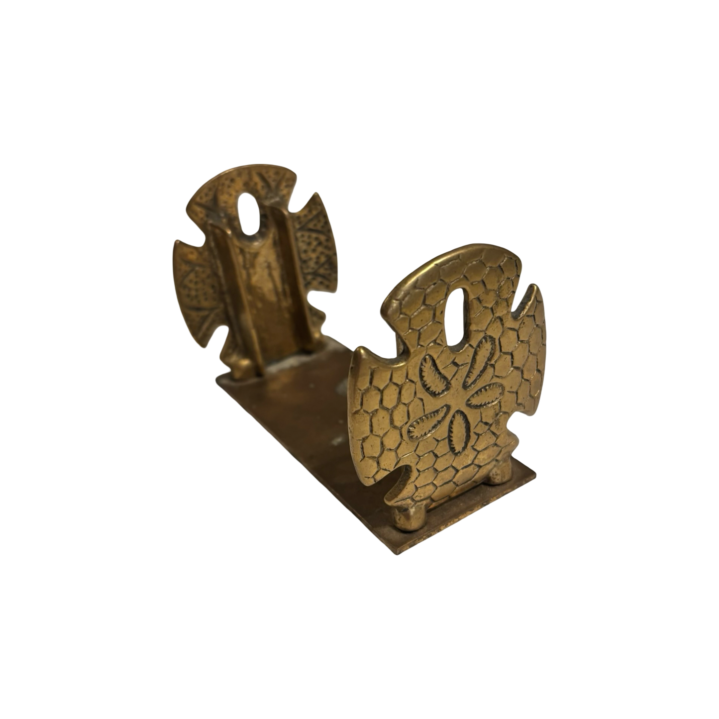 Brass Sand Dollar Business Card Holder