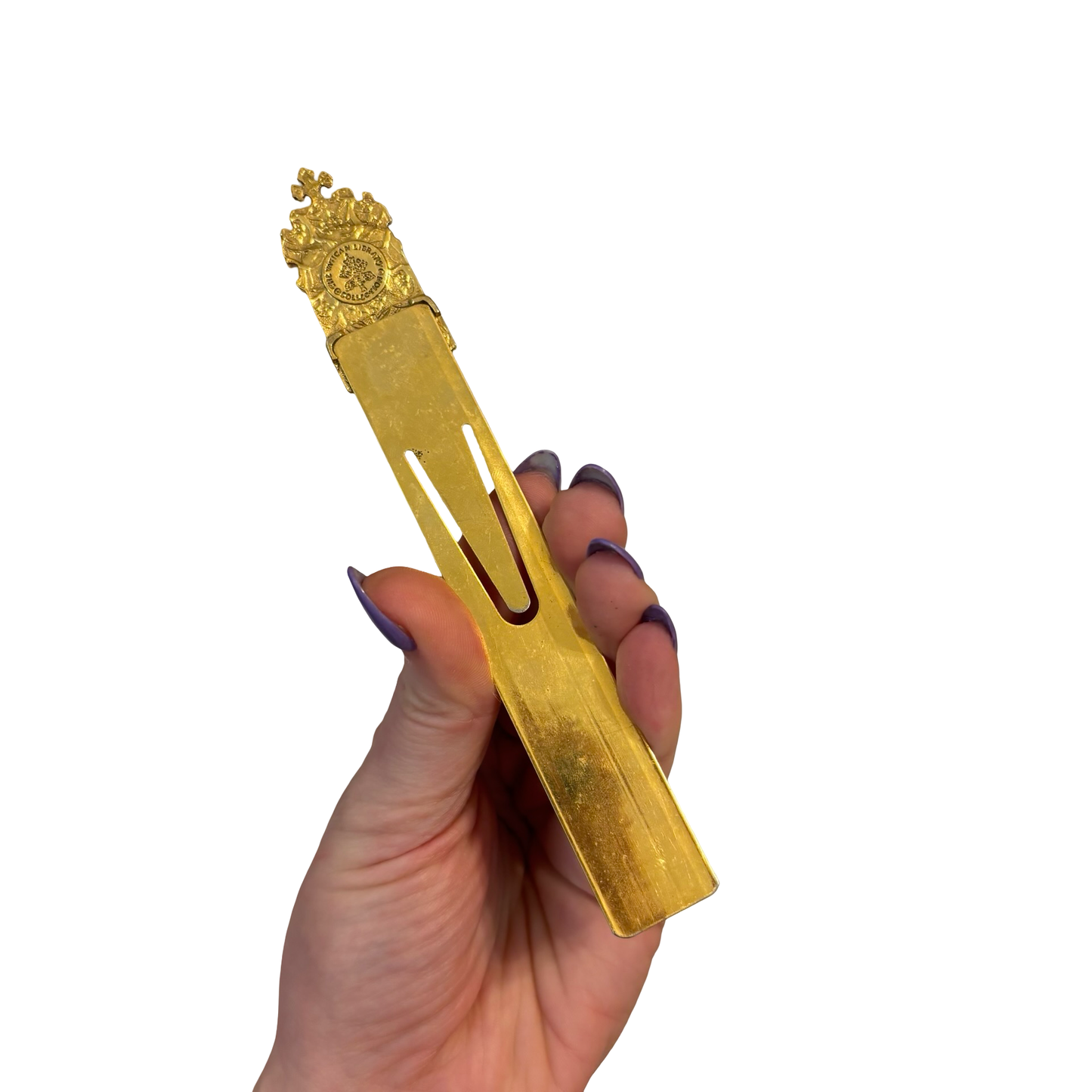 Brass Madonna and Child Bookmark