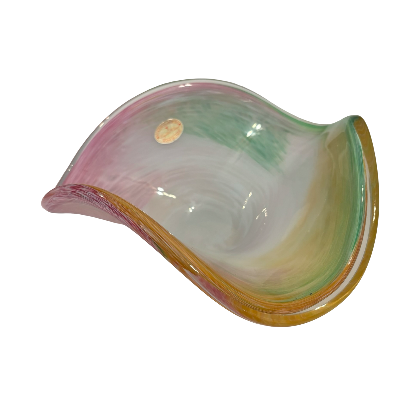 Murano Wavy Glass Bowl