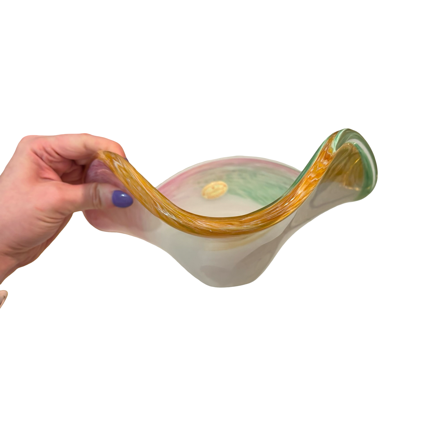 Murano Wavy Glass Bowl