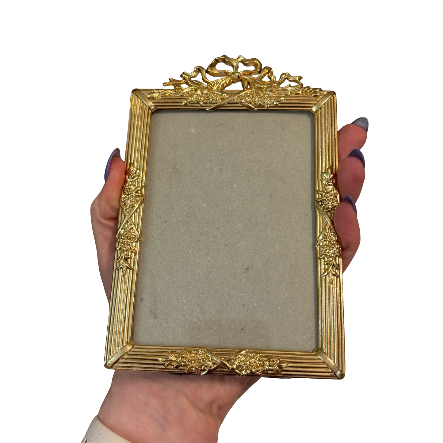 Brass Bow Picture Frame
