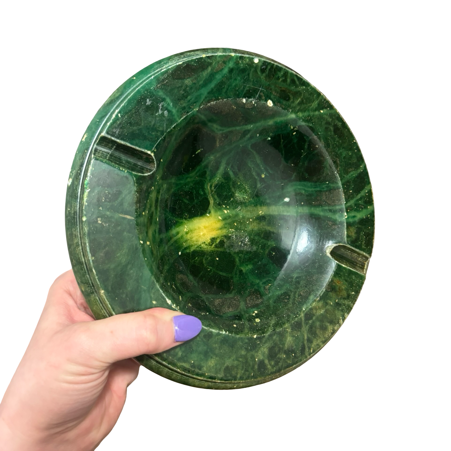 Green Alabaster Ashtray