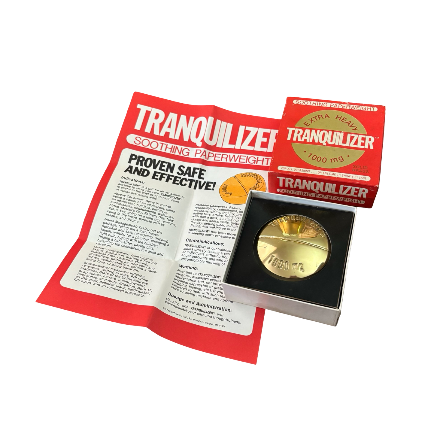 Brass Tranquilizer Pill