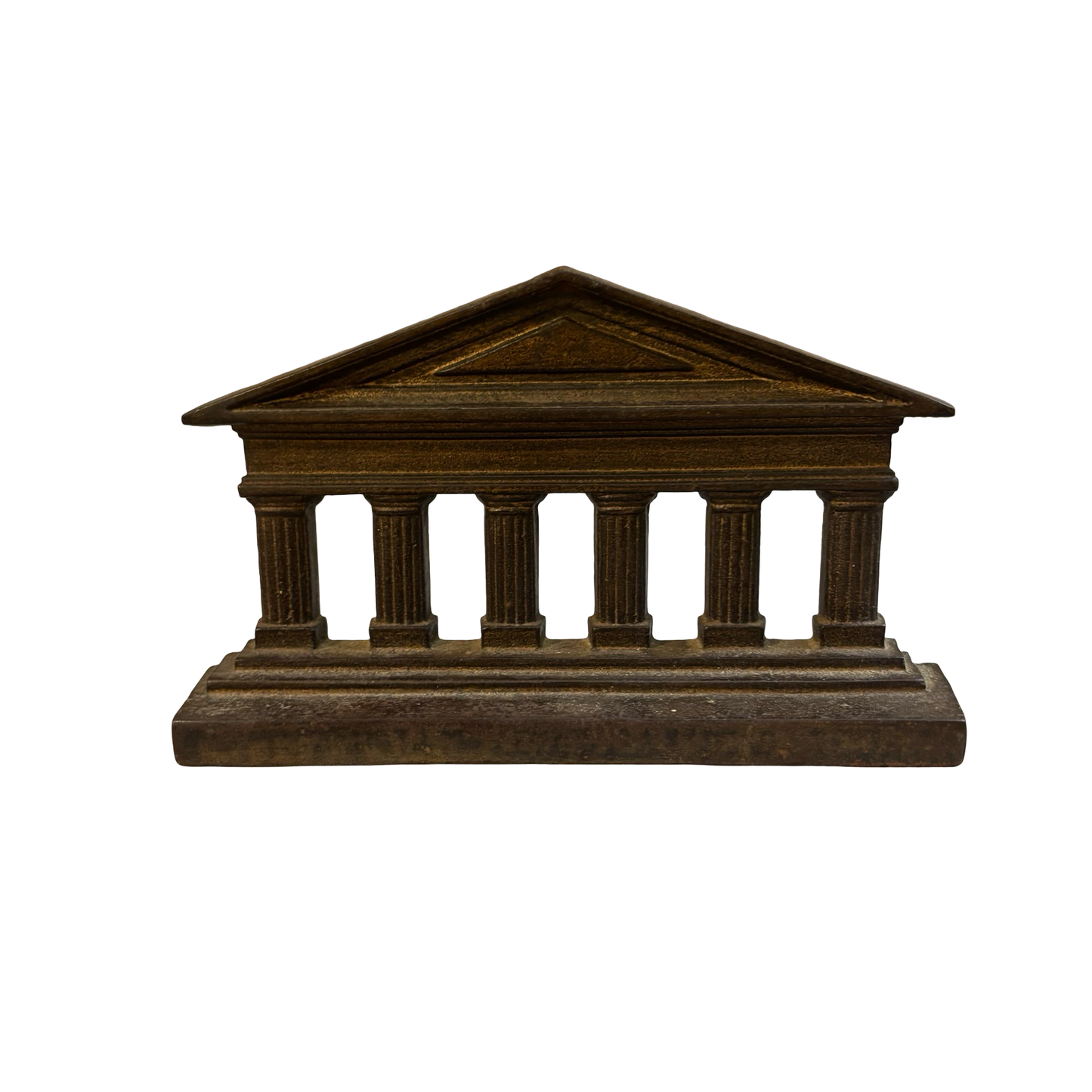 Cast Iron Parthenon Bookends