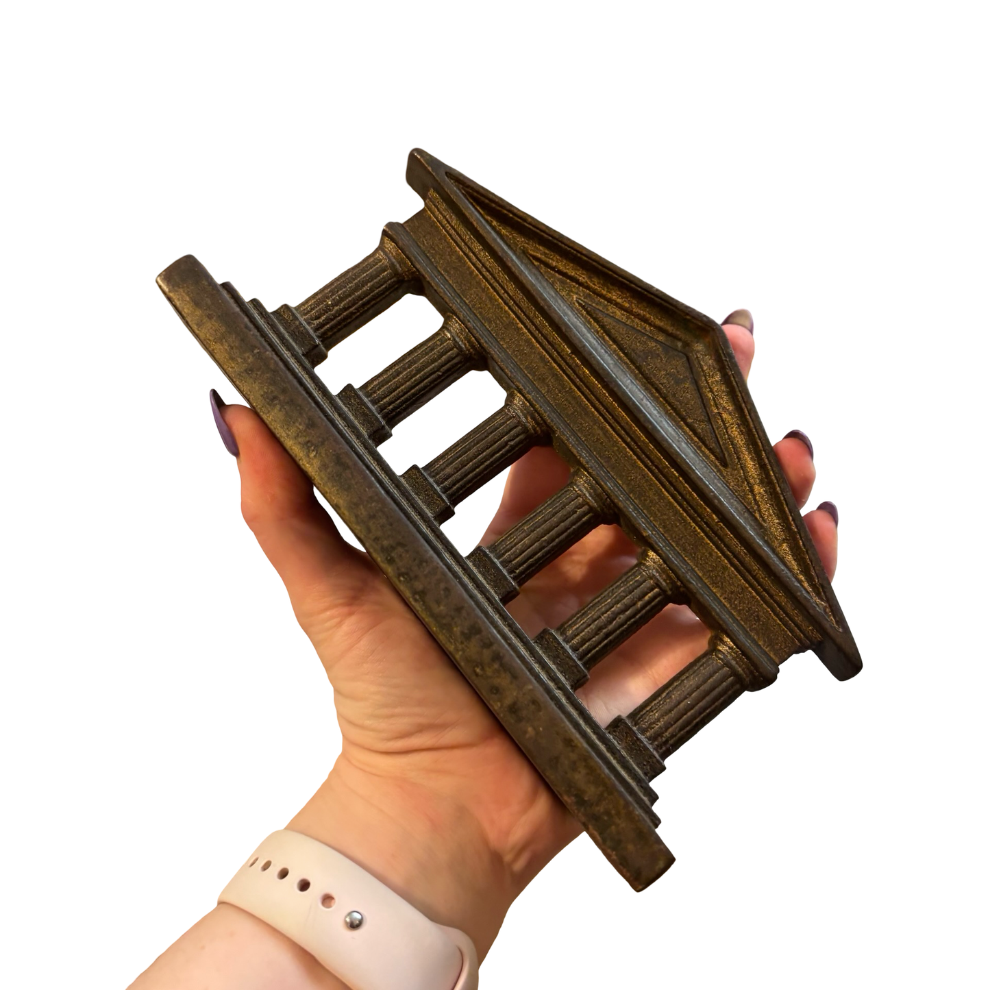 Cast Iron Parthenon Bookends