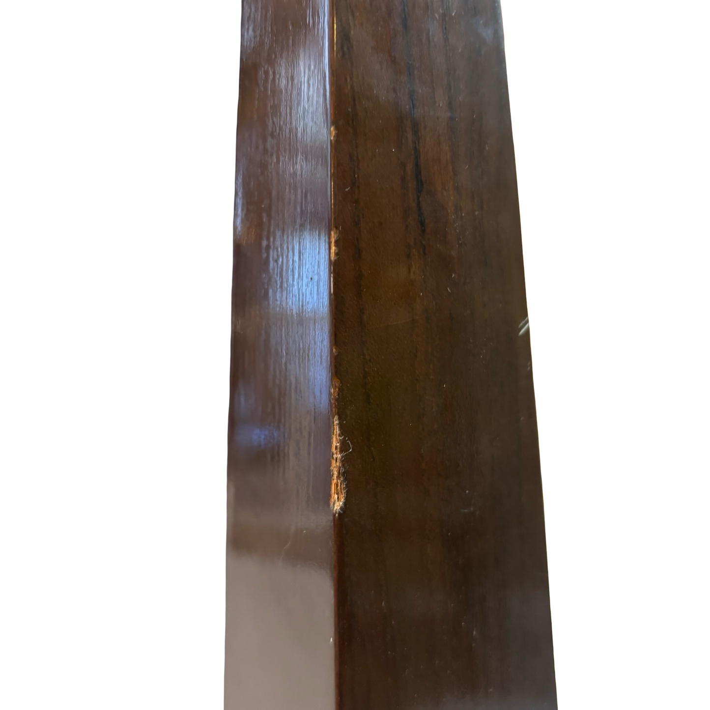 Brass and Wood Obelisk