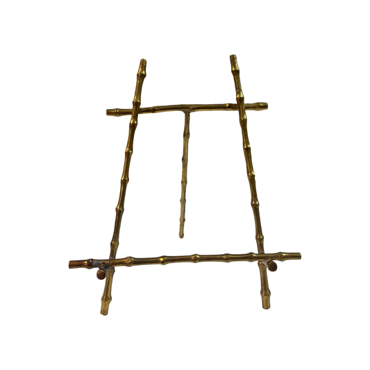 Large Brass Bamboo Easel