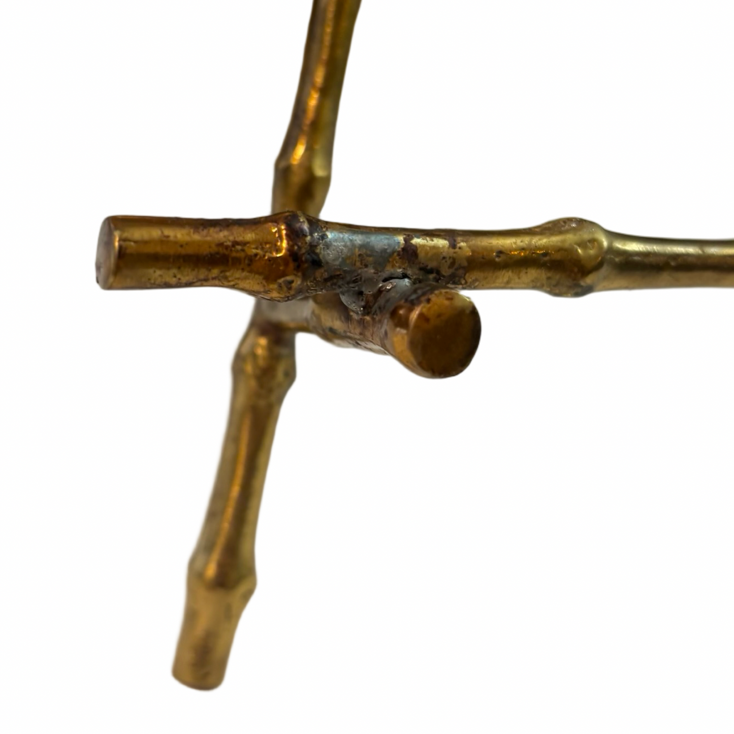 Large Brass Bamboo Easel