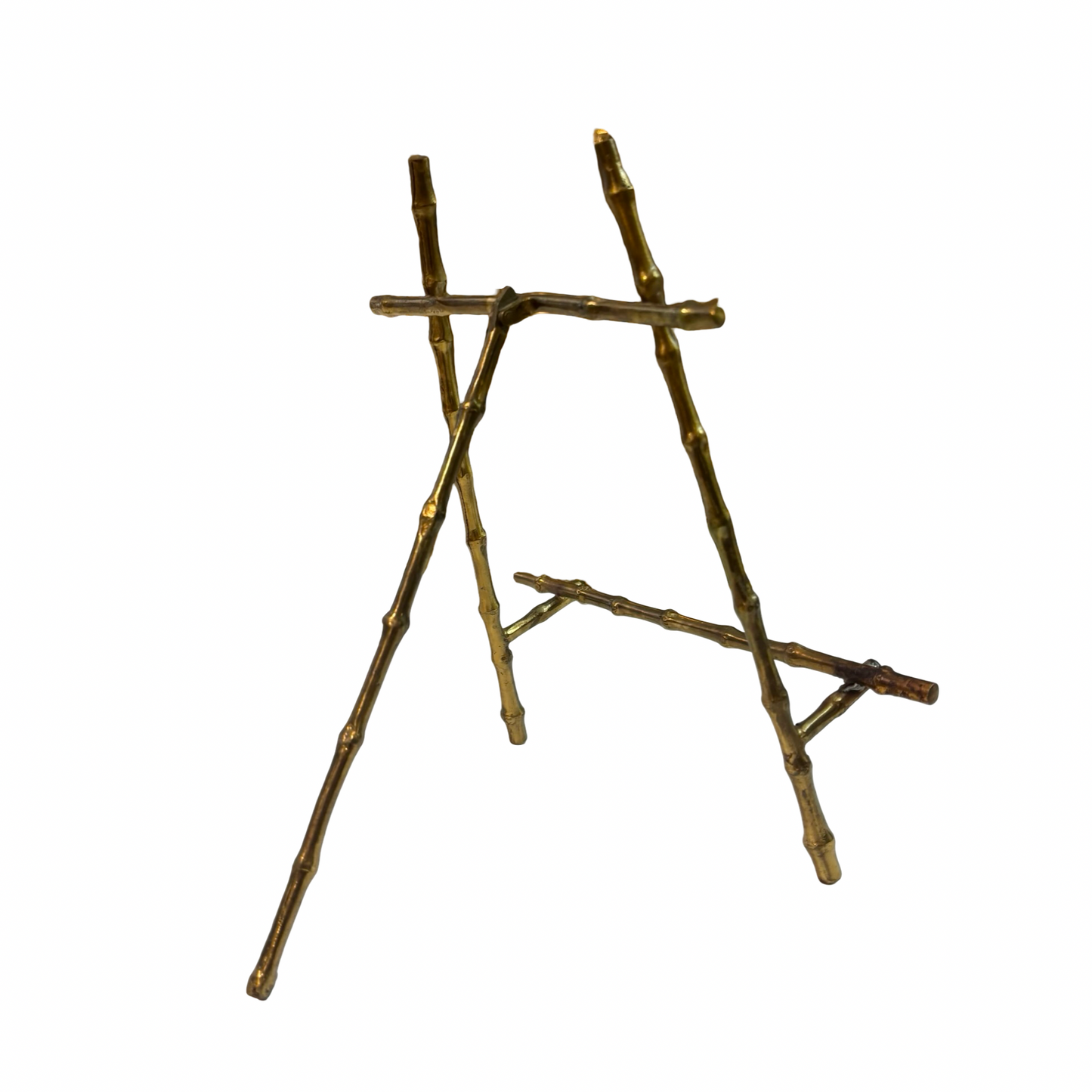 Large Brass Bamboo Easel