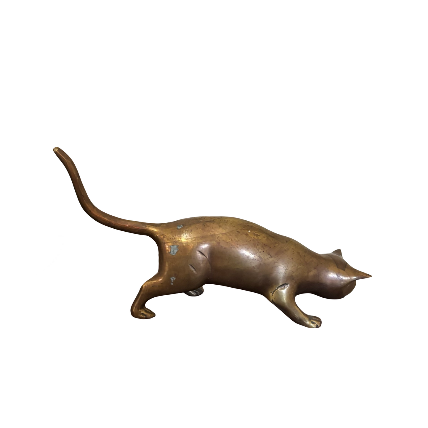 Large Brass Cat Pair