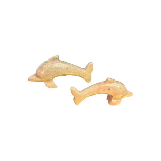 Mini Pink Stone Dolphins
