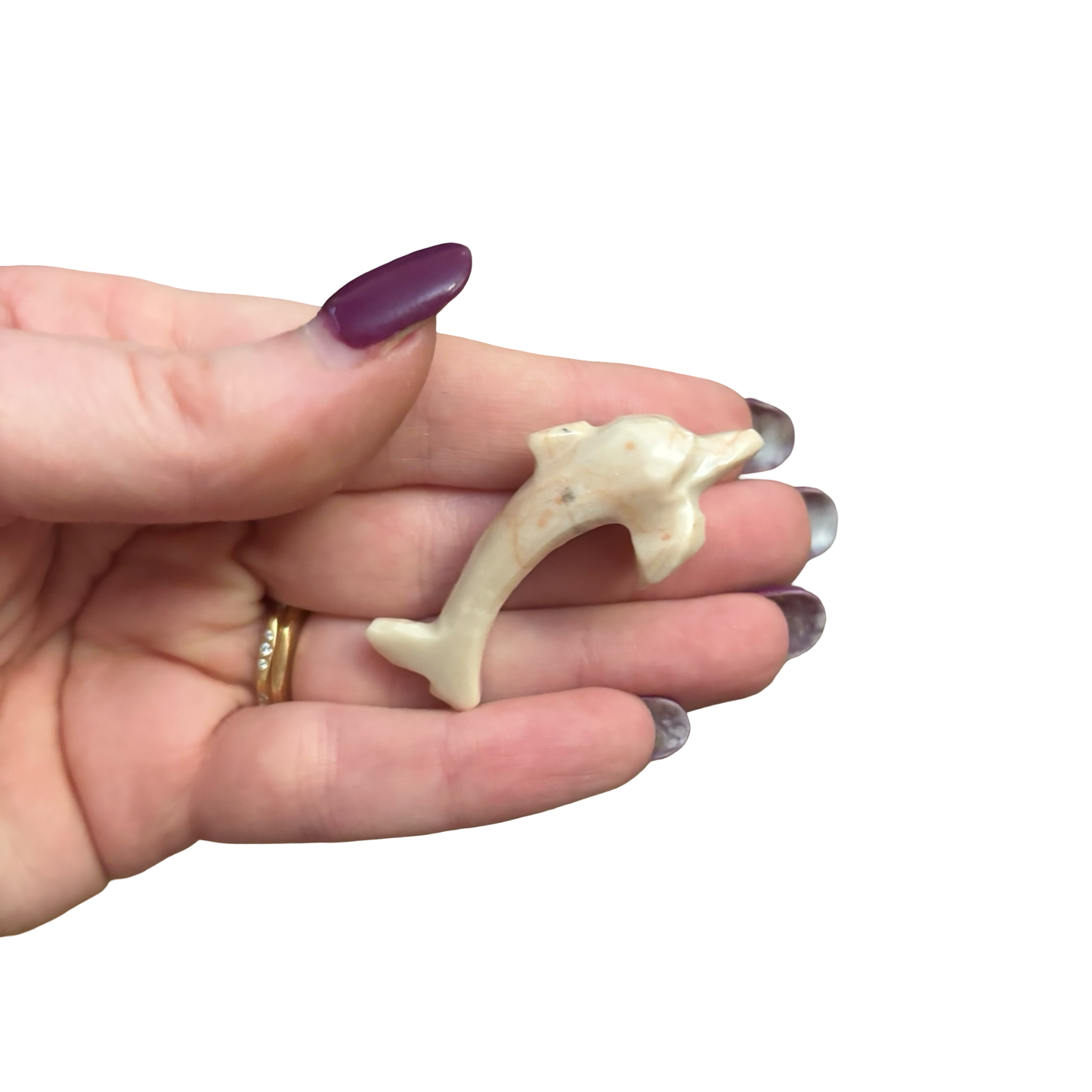 Mini Pink Stone Dolphins