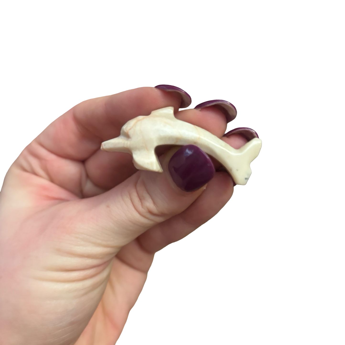 Mini Pink Stone Dolphins