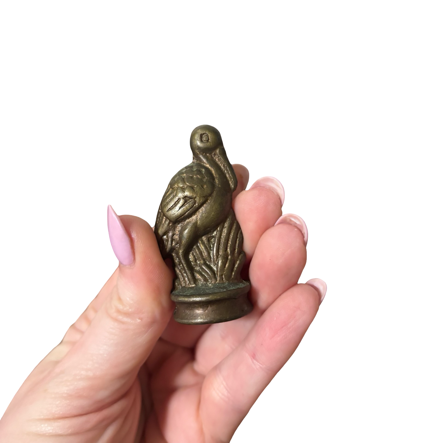 Brass Mini Flamingo