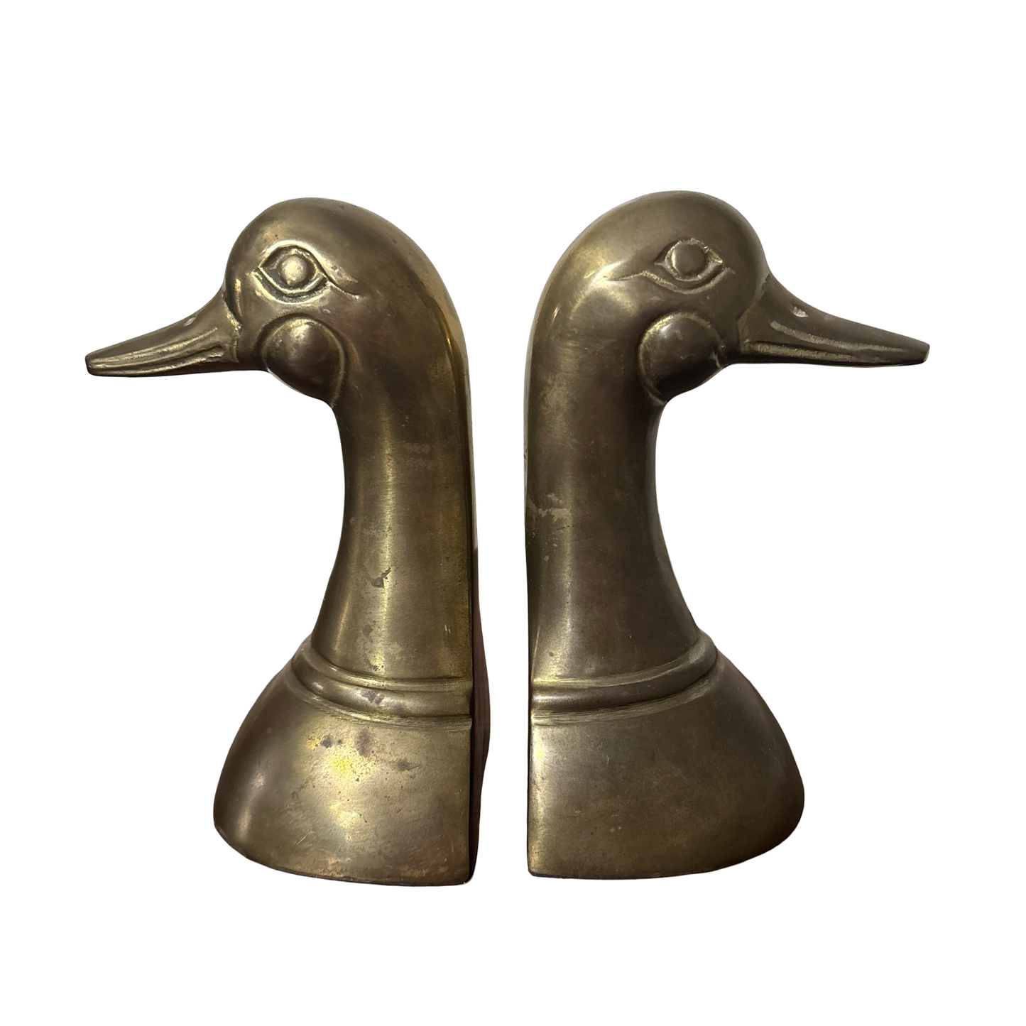 Brass Duck Bookends