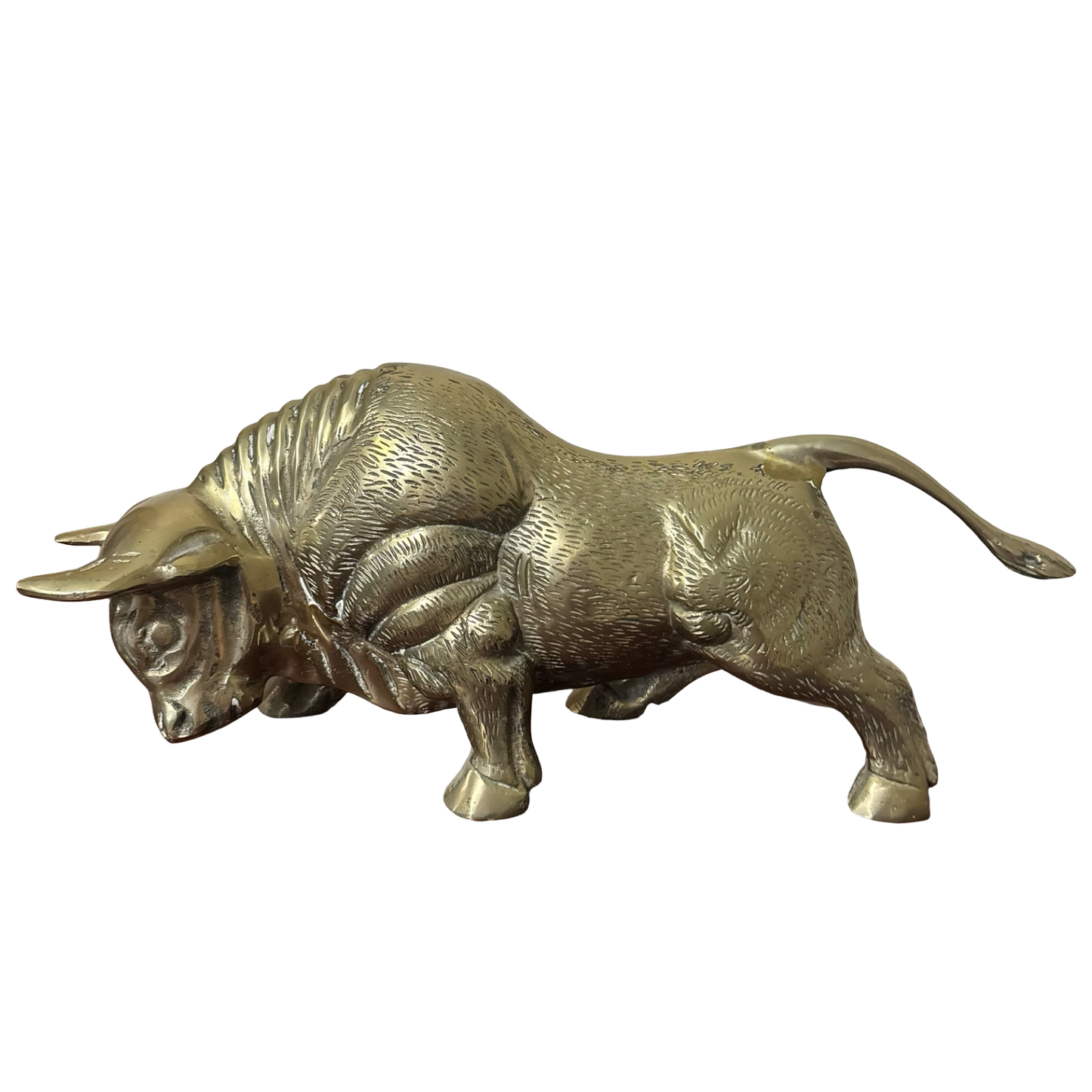 Large Brass Bull