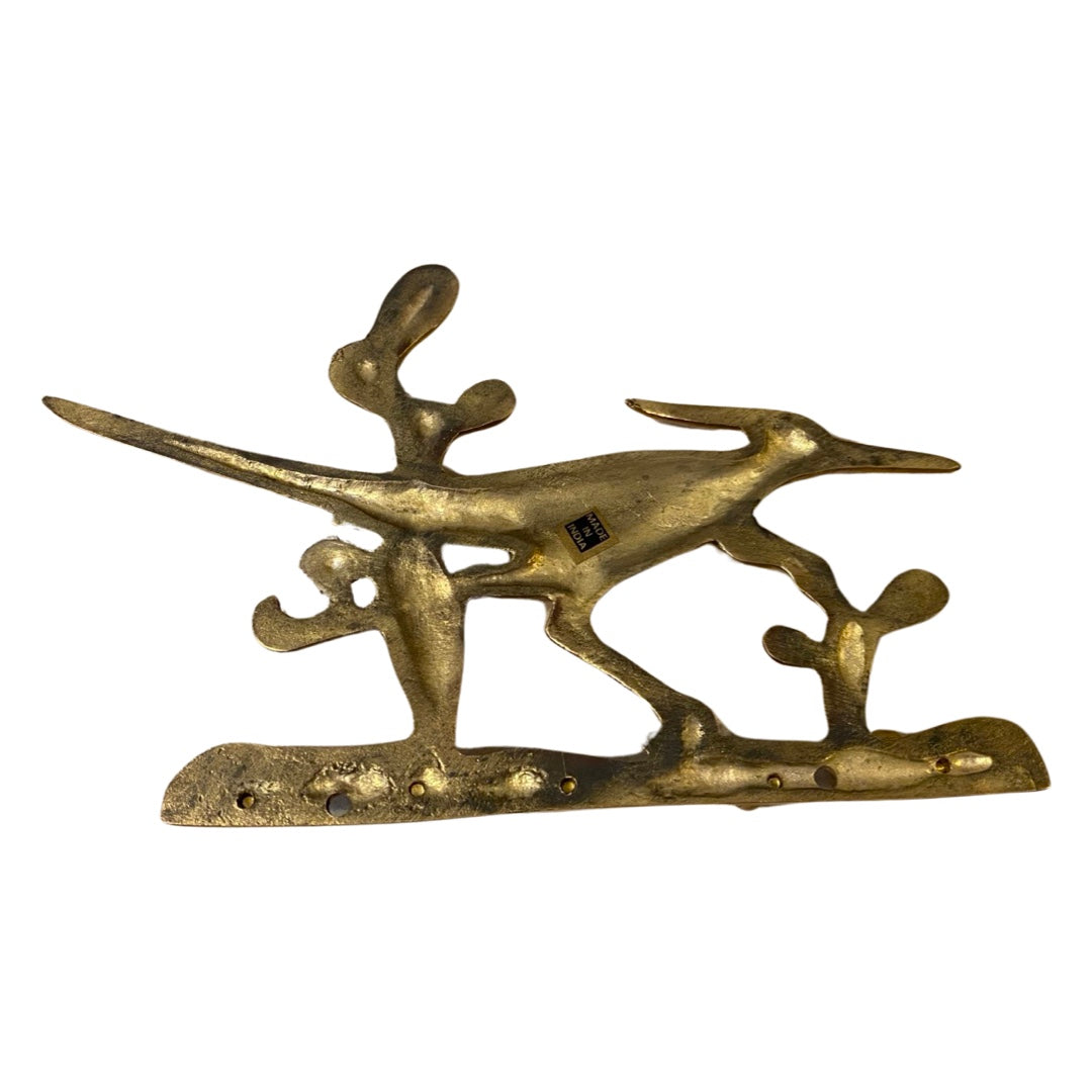 Brass Roadrunner Wall Hook