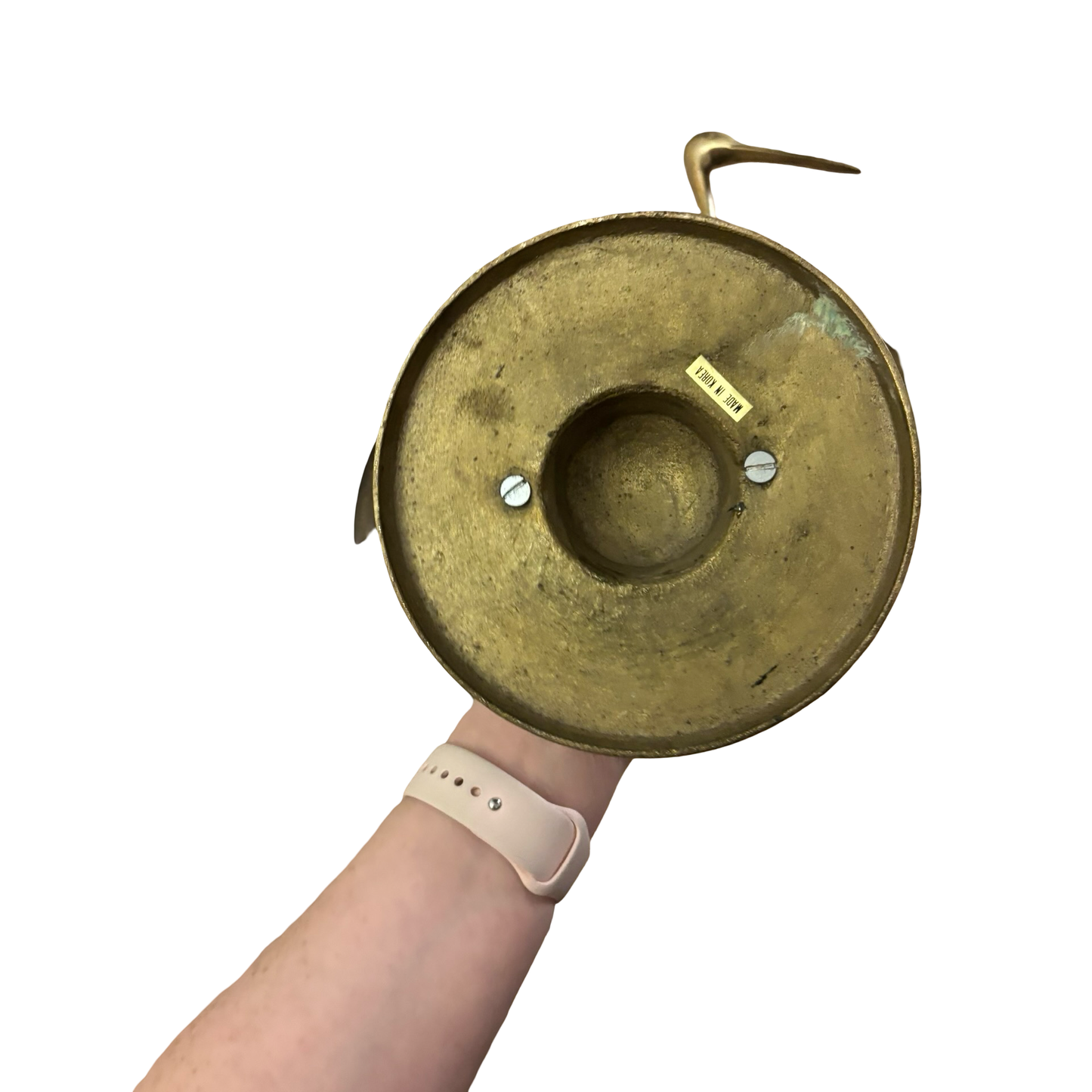 Extra Large Brass Crane