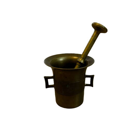 Brass Mortar and Pestle