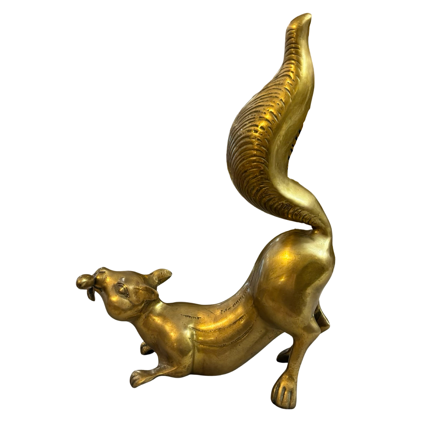 Larger Than Life Brass Squirrel