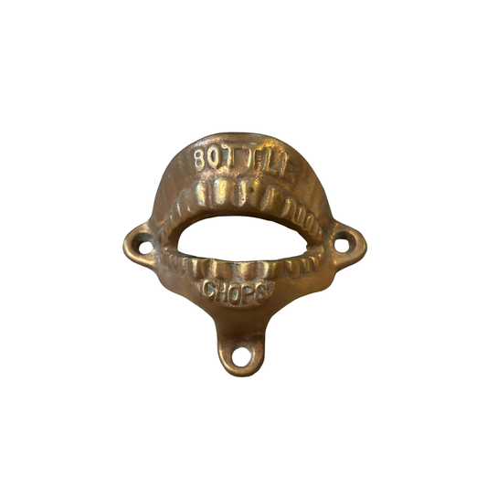 Brass Bottle Chops Teeth Bottle Opener