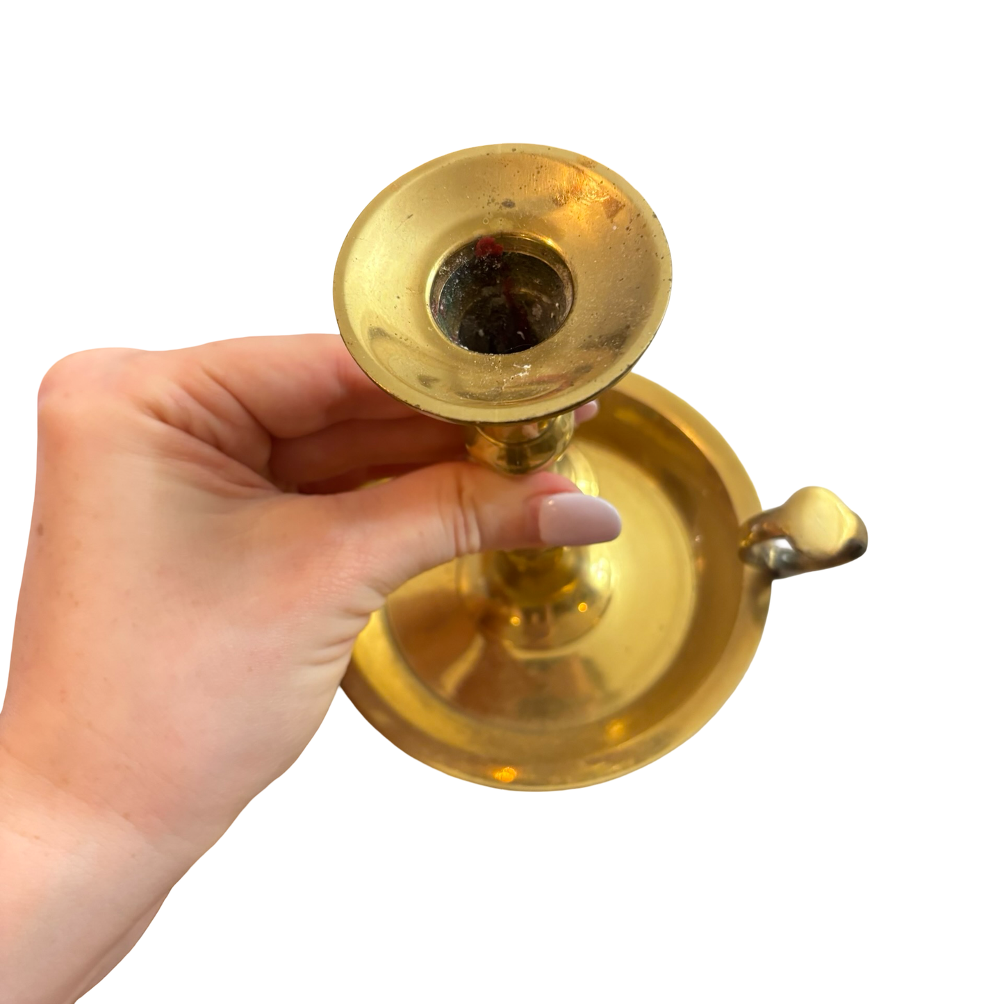 Trio of Brass Candlesticks
