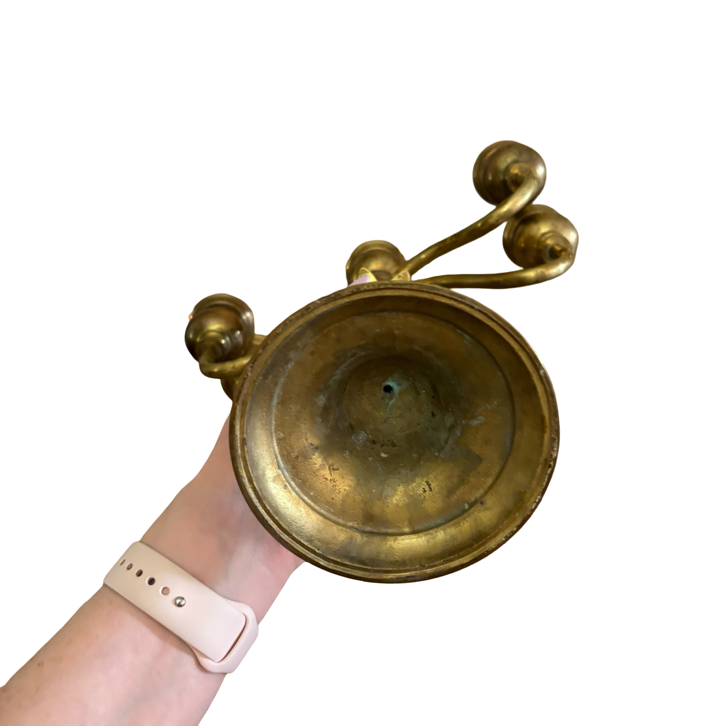 Brass Adjustable Pineapple Candelabra