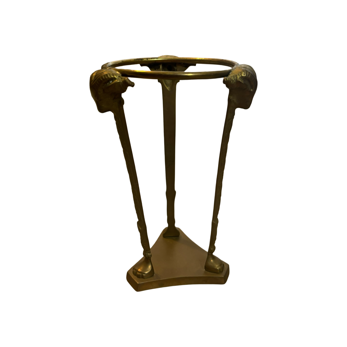 Brass Ram Head Stand