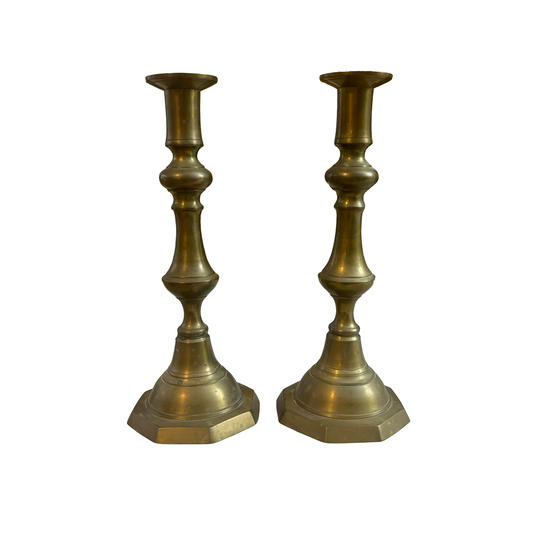 Brass Candlestick Pair