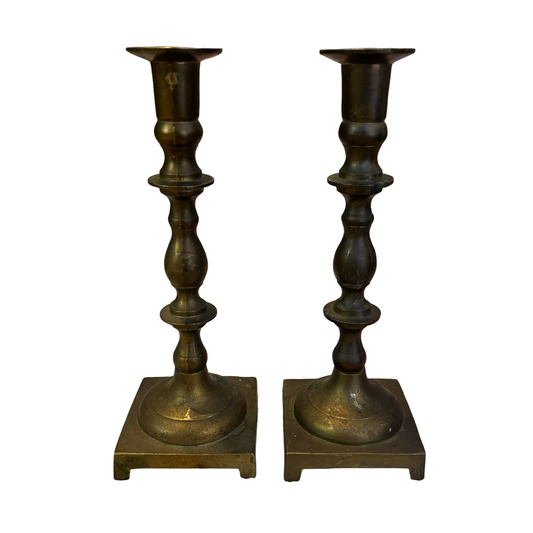 Brass Candlestick Pair
