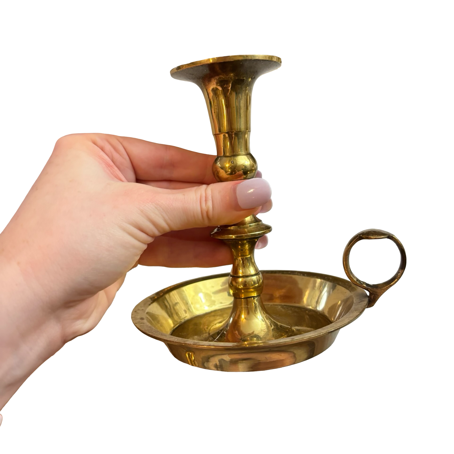 Trio of Brass Candlesticks