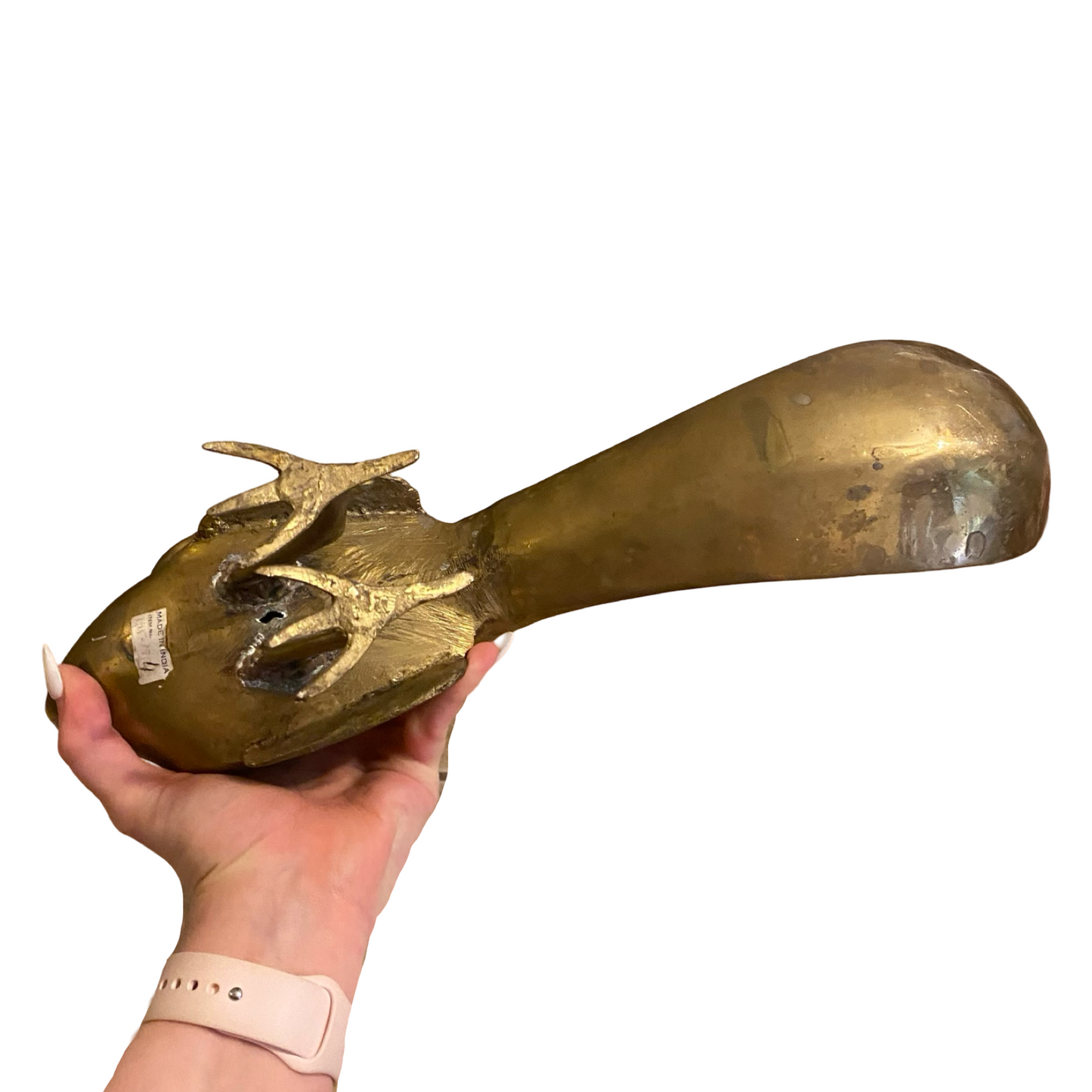 Large Brass Peacock